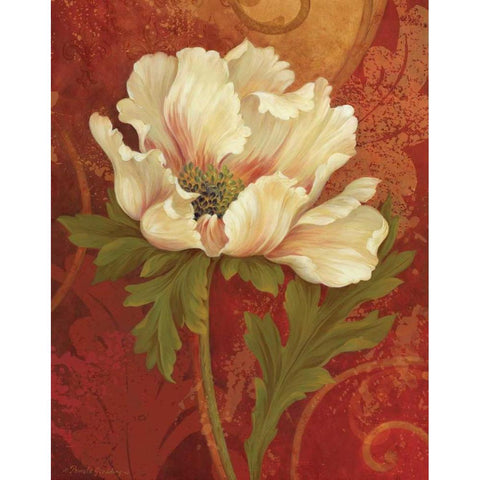 Il Ballo Rosso I Gold Ornate Wood Framed Art Print with Double Matting by Gladding, Pamela