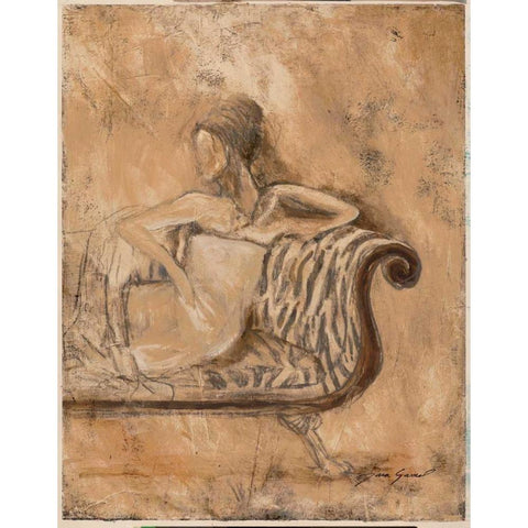 Courtesan II White Modern Wood Framed Art Print by Gamel, Tara