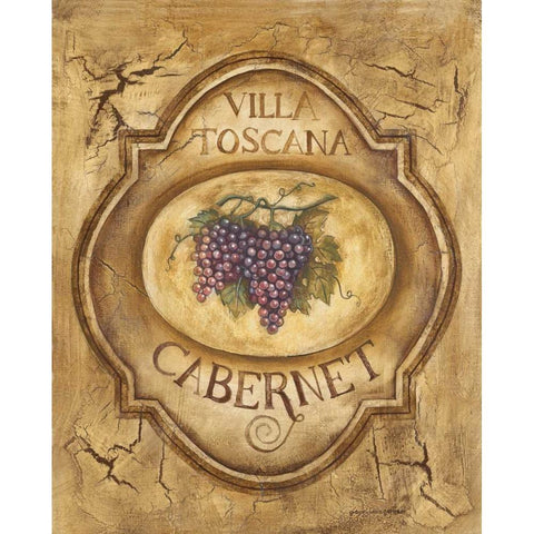 Cabernet White Modern Wood Framed Art Print by Gorham, Gregory