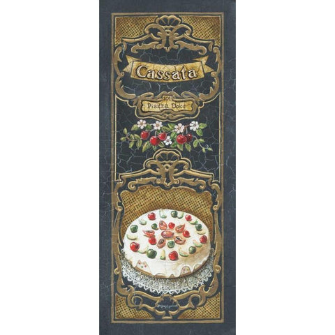 Cassata White Modern Wood Framed Art Print by Gorham, Gregory