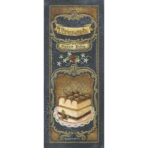 Tiramisu Gold Ornate Wood Framed Art Print with Double Matting by Gorham, Gregory