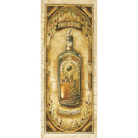 Olive Oil - Rosemary Gold Ornate Wood Framed Art Print with Double Matting by Gorham, Gregory