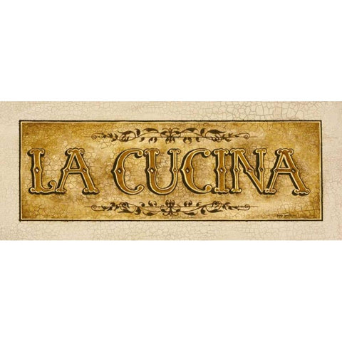 Cucina Black Modern Wood Framed Art Print with Double Matting by Gorham, Gregory