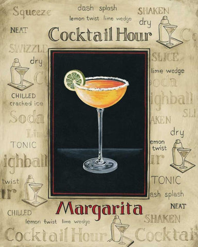 Margarita White Modern Wood Framed Art Print with Double Matting by Gorham, Gregory