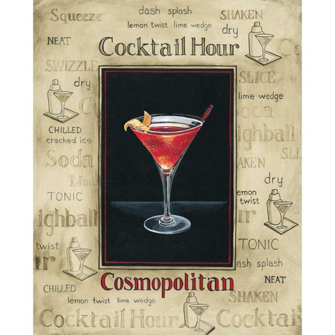 Cosmopolitan White Modern Wood Framed Art Print by Gorham, Gregory