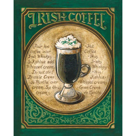 Irish Coffee White Modern Wood Framed Art Print by Gorham, Gregory