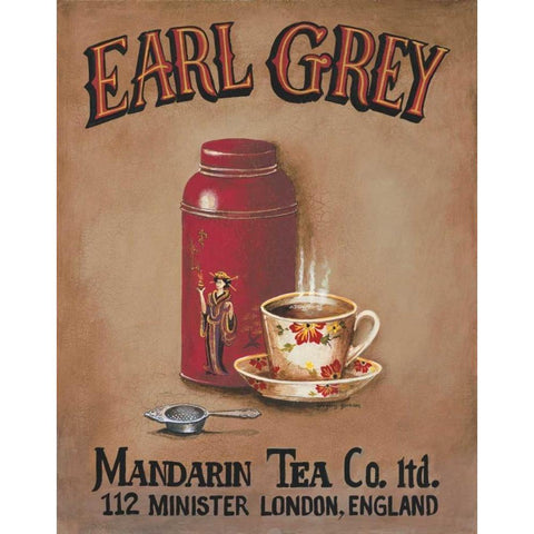 Earl Grey White Modern Wood Framed Art Print by Gorham, Gregory