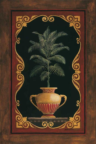 Golden Cocos Black Ornate Wood Framed Art Print with Double Matting by Gorham, Gregory