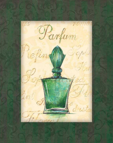 Parfum I Black Ornate Wood Framed Art Print with Double Matting by Gorham, Gregory