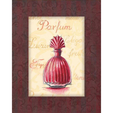 Parfum II White Modern Wood Framed Art Print by Gorham, Gregory
