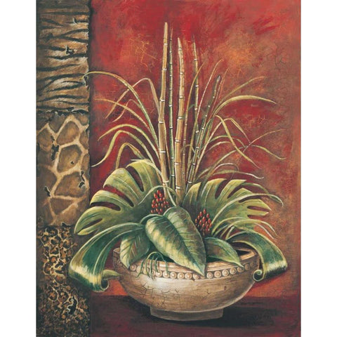 Exotic Tropical I Gold Ornate Wood Framed Art Print with Double Matting by Gorham, Gregory