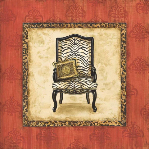 Parlor Chair II White Modern Wood Framed Art Print with Double Matting by Gorham, Gregory