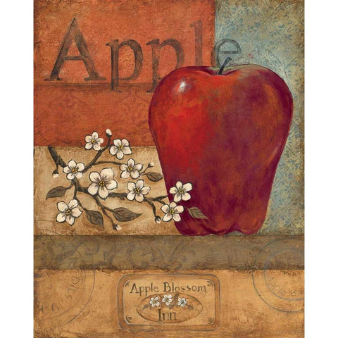 Apple Crate Black Modern Wood Framed Art Print with Double Matting by Gorham, Gregory