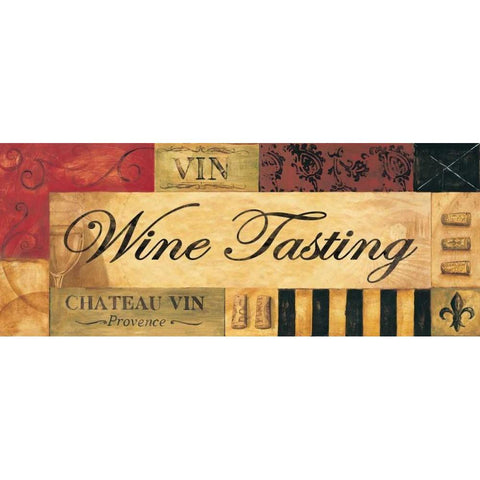 Wine Tasting Gold Ornate Wood Framed Art Print with Double Matting by Gorham, Gregory