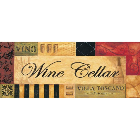 Wine Cellar Gold Ornate Wood Framed Art Print with Double Matting by Gorham, Gregory