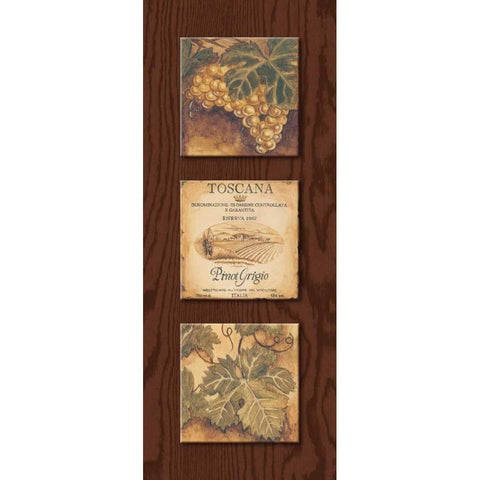 Wine Country Panel I Gold Ornate Wood Framed Art Print with Double Matting by Gorham, Gregory