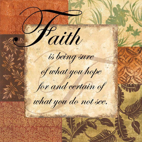 Faith - special Black Modern Wood Framed Art Print with Double Matting by Gorham, Gregory