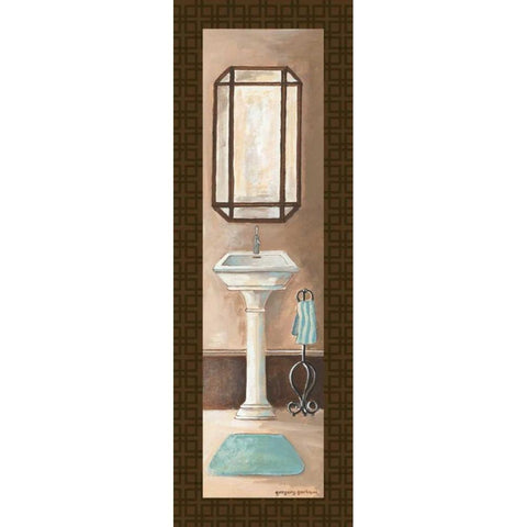 Bath Panel II Gold Ornate Wood Framed Art Print with Double Matting by Gorham, Gregory