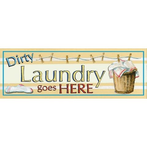 Dirty Laundry Black Modern Wood Framed Art Print with Double Matting by Gorham, Gregory