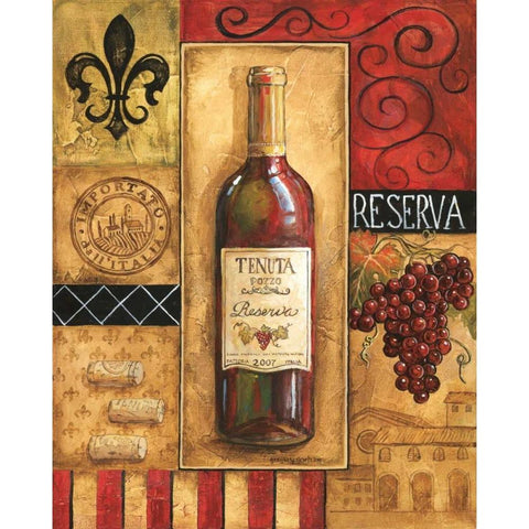 Reserva Tenuta White Modern Wood Framed Art Print by Gorham, Gregory