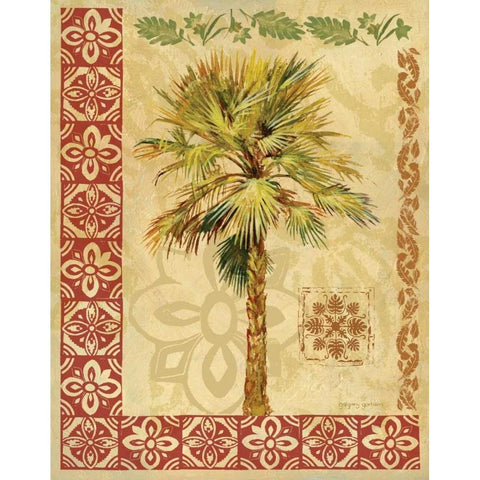 Summer Palm I Gold Ornate Wood Framed Art Print with Double Matting by Gorham, Gregory