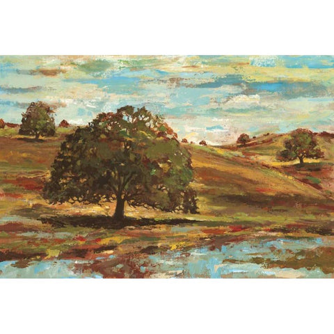 Landscape I Gold Ornate Wood Framed Art Print with Double Matting by Gorham, Gregory