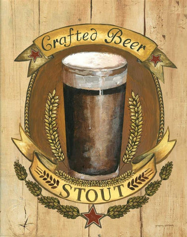 Crafted Beer White Modern Wood Framed Art Print with Double Matting by Gorham, Gregory