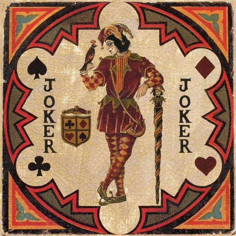 Joker Gold Ornate Wood Framed Art Print with Double Matting by Gorham, Gregory