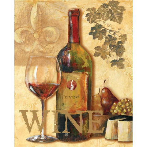 Wine III Gold Ornate Wood Framed Art Print with Double Matting by Gorham, Gregory