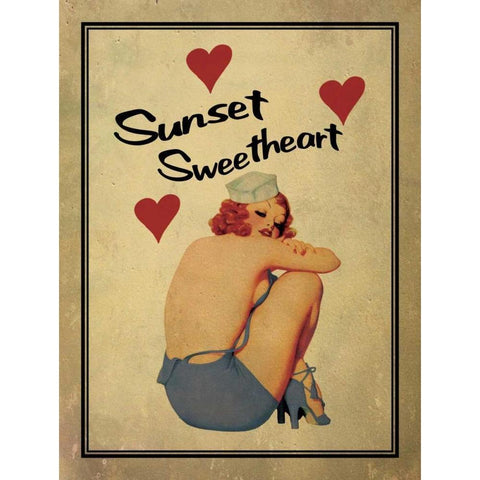 Sunset Sweetheart Gold Ornate Wood Framed Art Print with Double Matting by Giacopelli, Jason