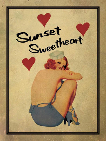 Sunset Sweetheart Black Ornate Wood Framed Art Print with Double Matting by Giacopelli, Jason