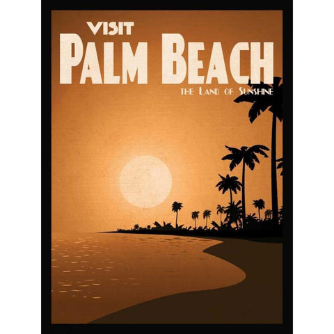 Palm Beach White Modern Wood Framed Art Print by Giacopelli, Jason