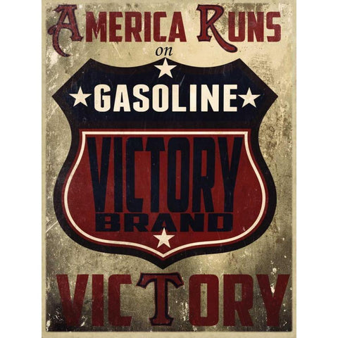 Victory Gas I White Modern Wood Framed Art Print by Giacopelli, Jason