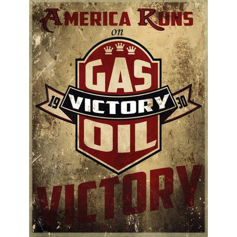 Victory Gas II Gold Ornate Wood Framed Art Print with Double Matting by Giacopelli, Jason