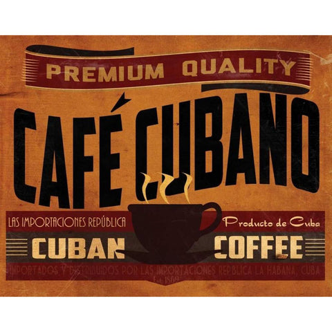 Cuban Coffee Black Modern Wood Framed Art Print with Double Matting by Giacopelli, Jason