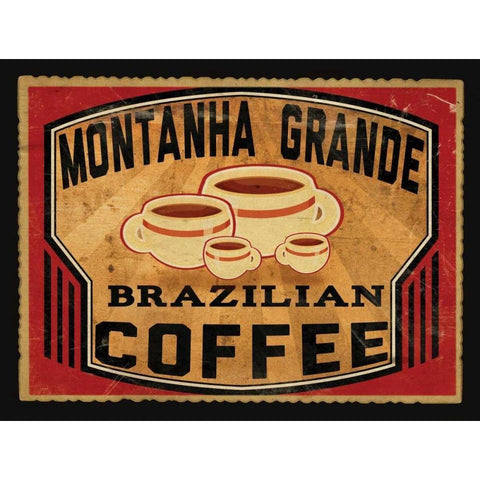 Brazillian Coffee Gold Ornate Wood Framed Art Print with Double Matting by Giacopelli, Jason