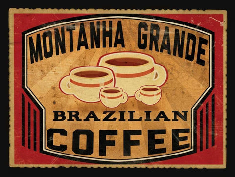 Brazillian Coffee White Modern Wood Framed Art Print with Double Matting by Giacopelli, Jason