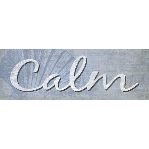 Calm Black Modern Wood Framed Art Print with Double Matting by Harbick, N
