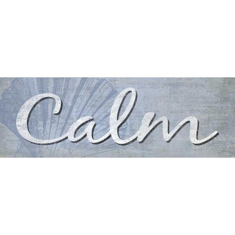 Calm White Modern Wood Framed Art Print by Harbick, N