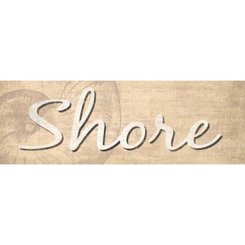 Shore Gold Ornate Wood Framed Art Print with Double Matting by Harbick, N