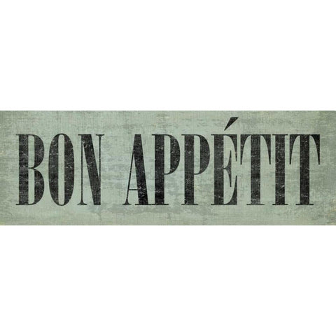 Bon Appetit III Black Modern Wood Framed Art Print with Double Matting by Harbick, N