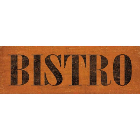 Bistro III White Modern Wood Framed Art Print by Harbick, N