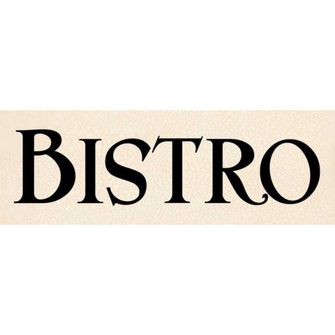 Bistro I Black Modern Wood Framed Art Print by Harbick, N