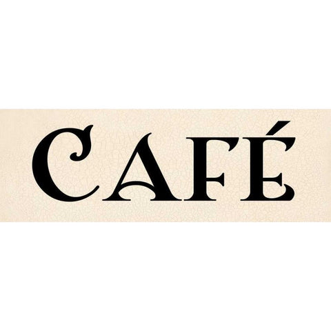 Cafe I Gold Ornate Wood Framed Art Print with Double Matting by Harbick, N