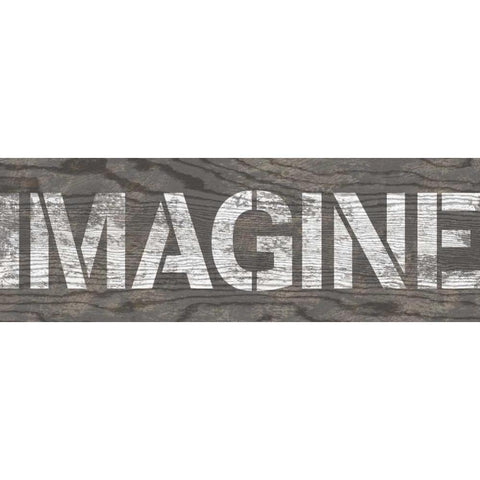 Imagine Black Modern Wood Framed Art Print with Double Matting by Harbick, N