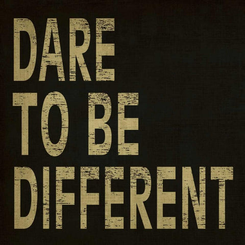 Dare to Be Different Black Ornate Wood Framed Art Print with Double Matting by Harbick, N