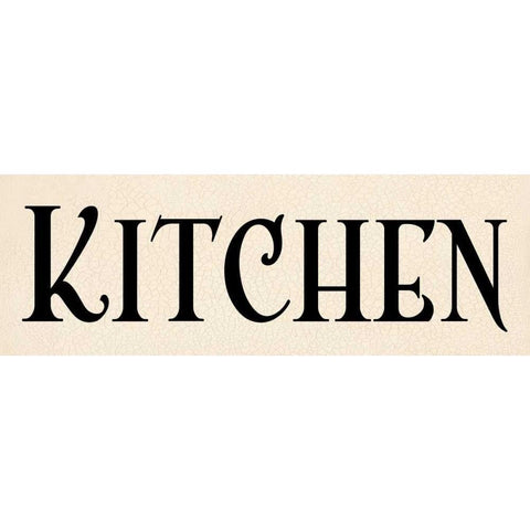 Kitchen I Black Modern Wood Framed Art Print with Double Matting by Harbick, N