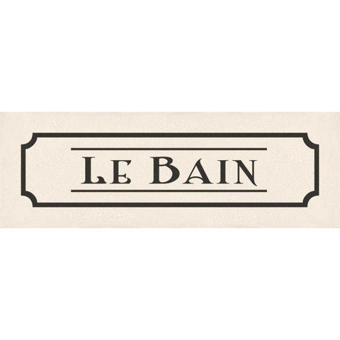 Le Bain White Modern Wood Framed Art Print by Harbick, N