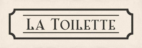 La Toilette Black Ornate Wood Framed Art Print with Double Matting by Harbick, N