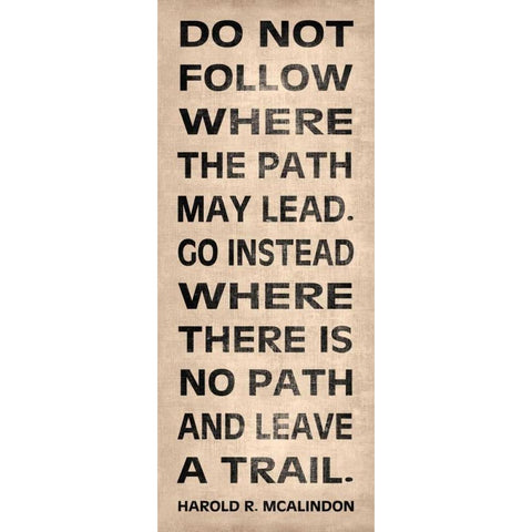 Leave a Trail Black Modern Wood Framed Art Print with Double Matting by Harbick, N